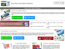 Tablet Screenshot of businesscardmakersoftware.com